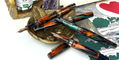 bohemian twilight supernova LE fountain pens_4 trims_with_sezane_blue_bag_with_heart